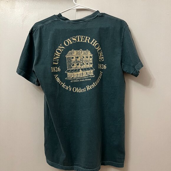 Union Oyster House TShirt Green Comfort Colors Size M Never Worn - Boston - Picture 2 of 3